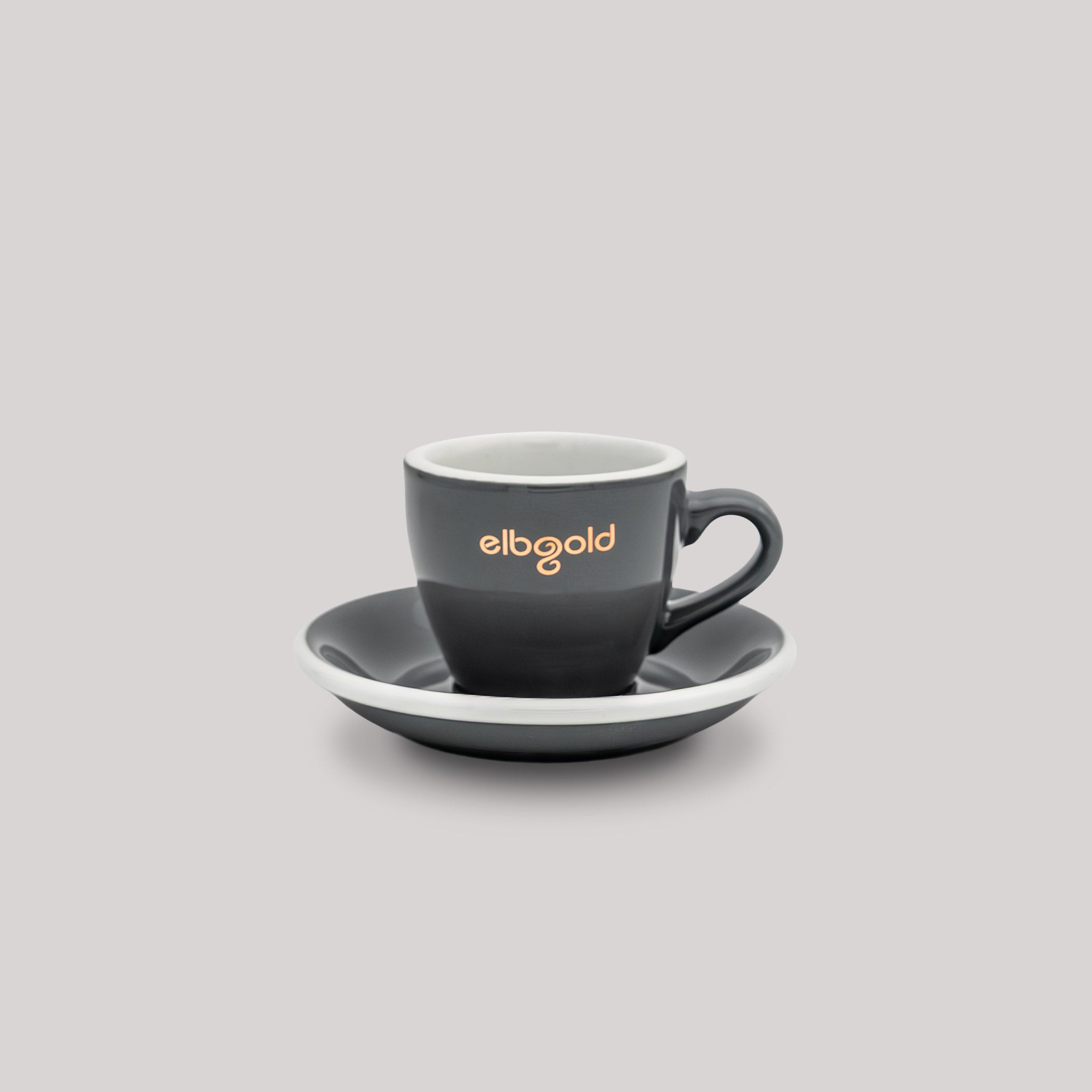 elbgold Espresso Tasse grau-gold