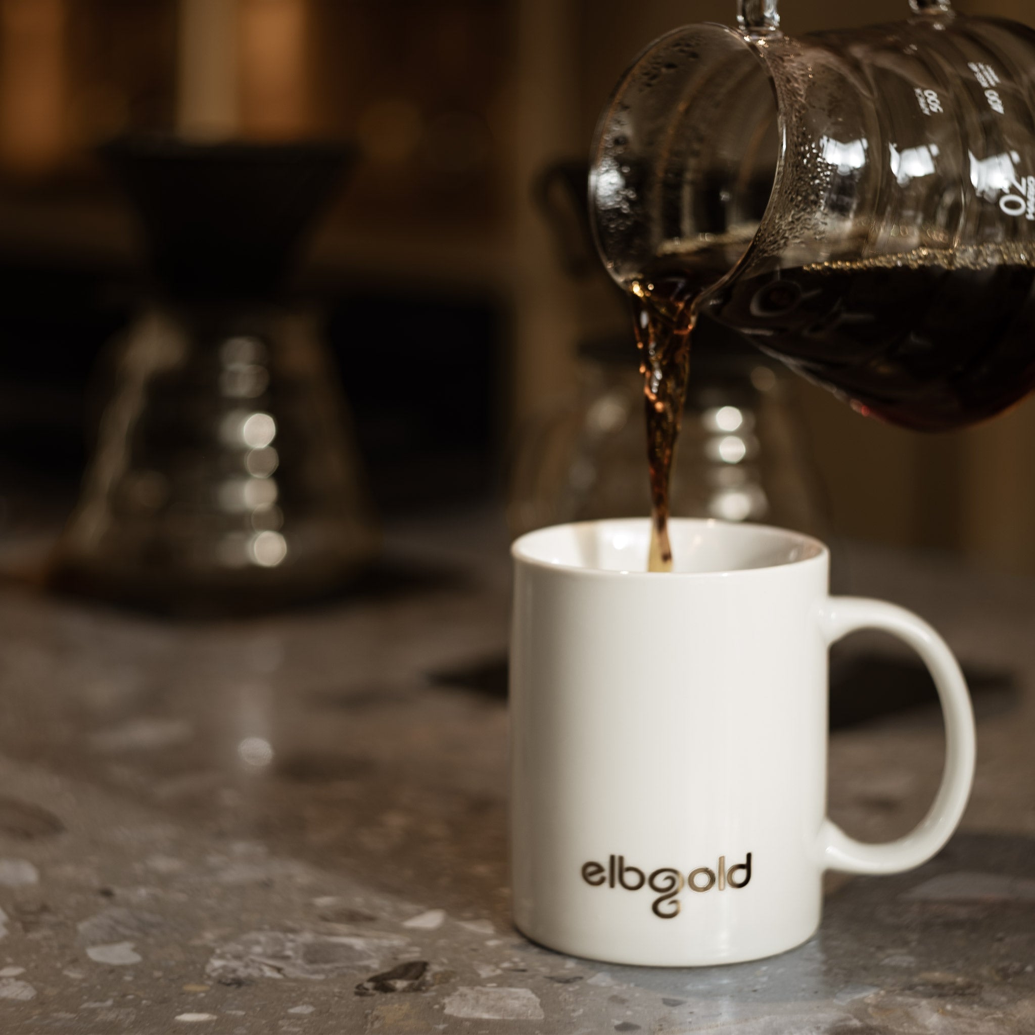 elbgold Mug weiß & gold